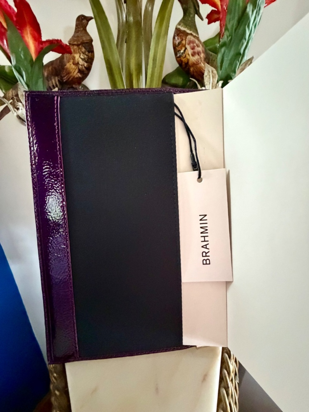 ๐๐คฉ NWT Brahmin Sample Patent ๐๐คฉ๐ Leather Rich Purple Journal ๐คฉ๐ - Picture 6 of 10